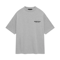 ESSENTIALS TEE 'LIGHT HEATHER GREY'