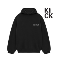 ESSENTIALS HOODIE 'FLEECE FW24 BLACK'