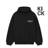 ESSENTIALS HOODIE 'FLEECE FW24 BLACK'