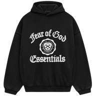 ESSENTIALS HOODIE 'VINTAGE SHRUNKEN BLACK'