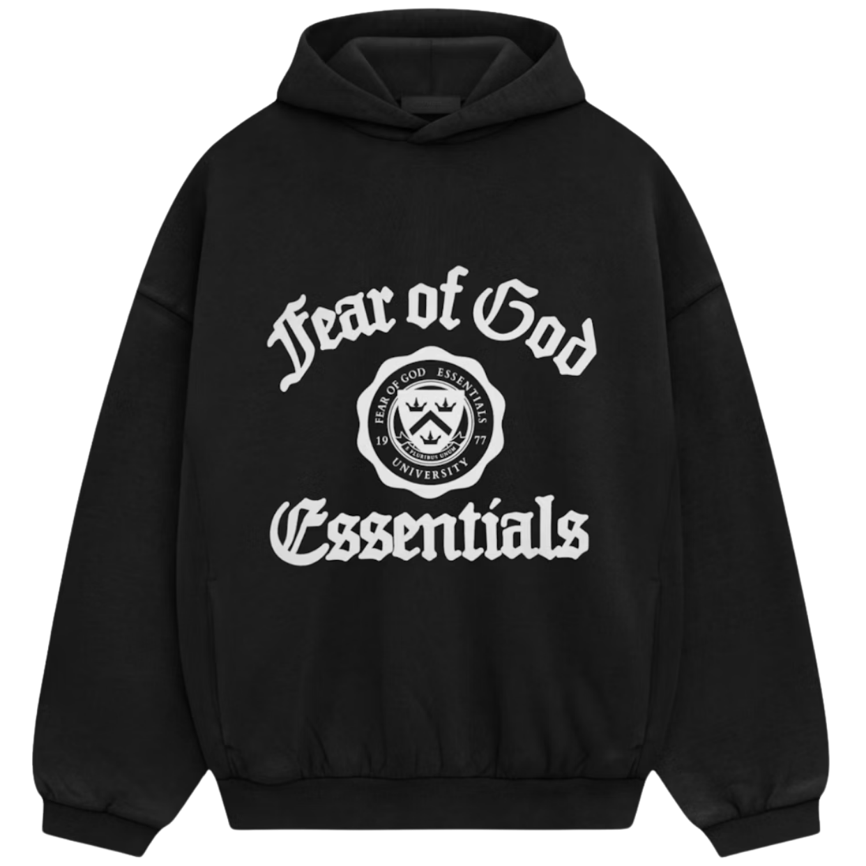 ESSENTIALS HOODIE 'VINTAGE SHRUNKEN BLACK'