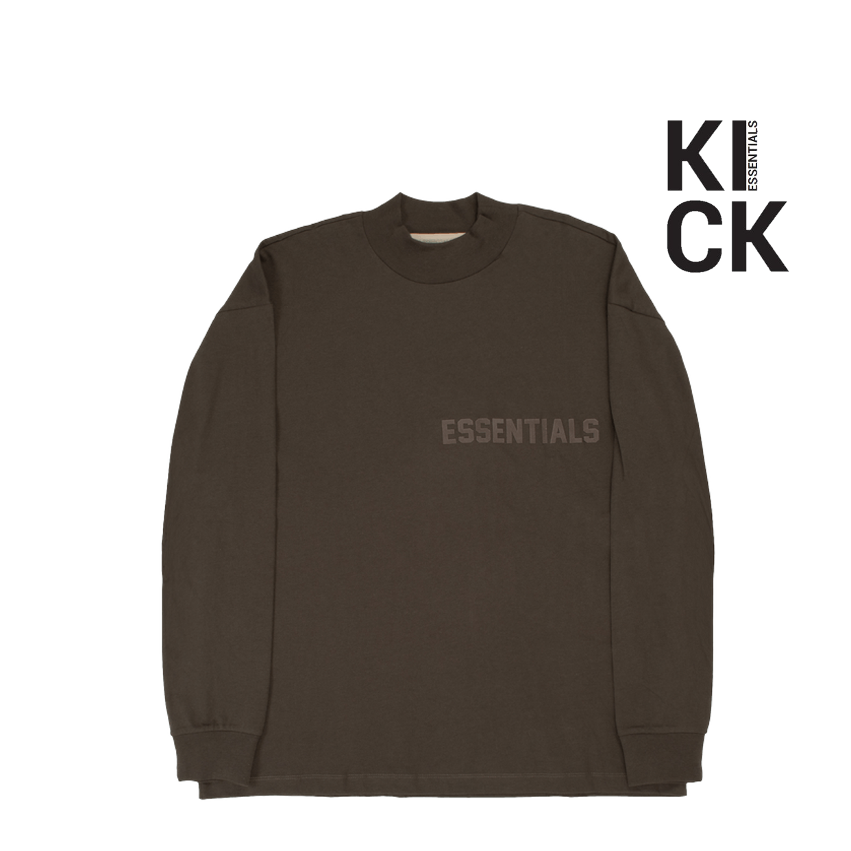 ESSENTIALS LONG SLEEVE 'OFF-BLACK'