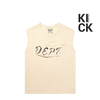 GALLERY TANK 'CROPPED BEIGE'