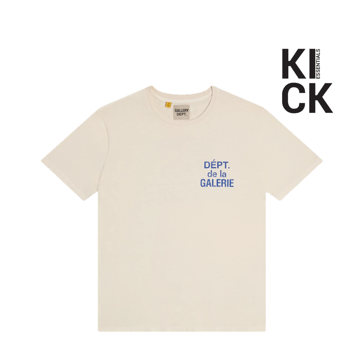 GALLERY TEE 'LOGO PRINT NATURAL'