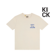 GALLERY TEE 'LOGO PRINT NATURAL'