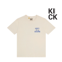 GALLERY TEE 'LOGO PRINT NATURAL'