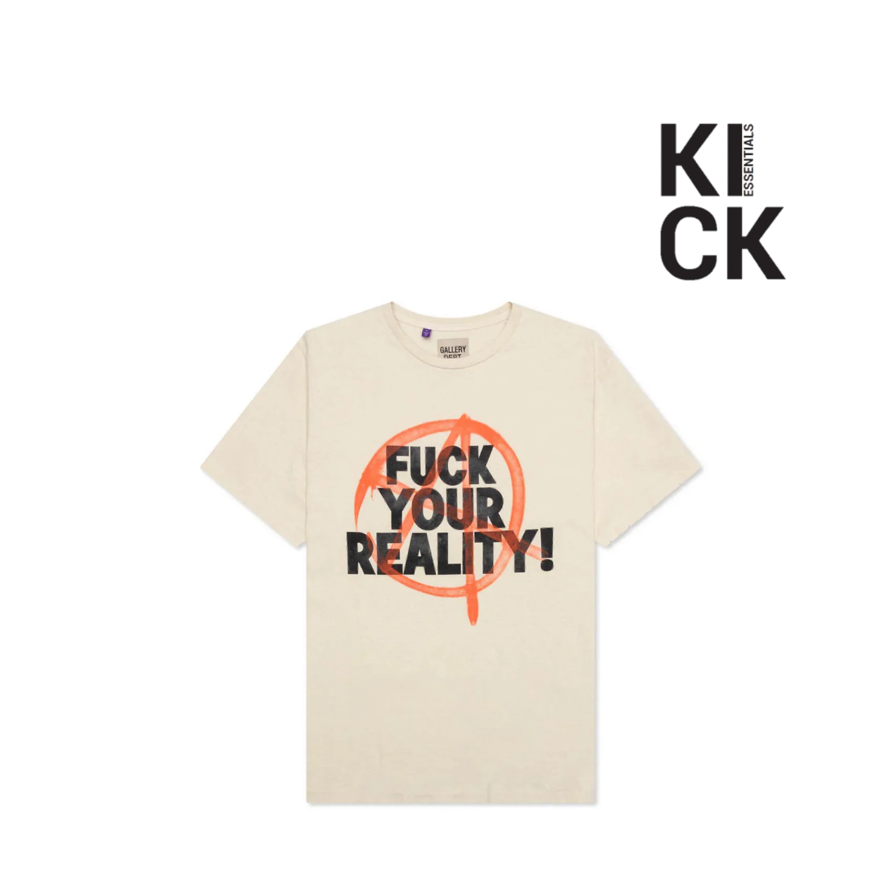 GALLERY TEE 'CREAM FUCK YOUR REALITY'