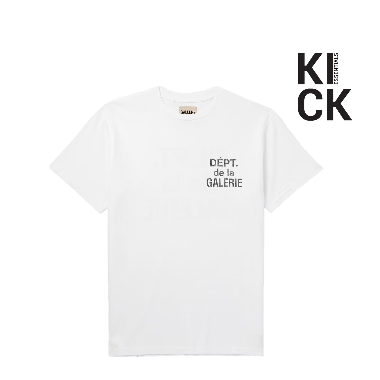 GALLERY TEE 'LOGO PRINT WHITE'
