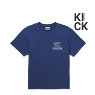 GALLERY TEE 'LOGO PRINT NAVY'