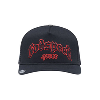 GODSPEED HAT 'TRUCKER GS FOREVER BLACK RED'