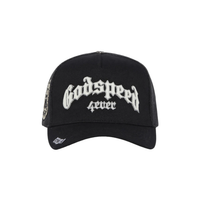 GODSPEED HAT 'TRUCKER GS FOREVER BLACK WHITE'