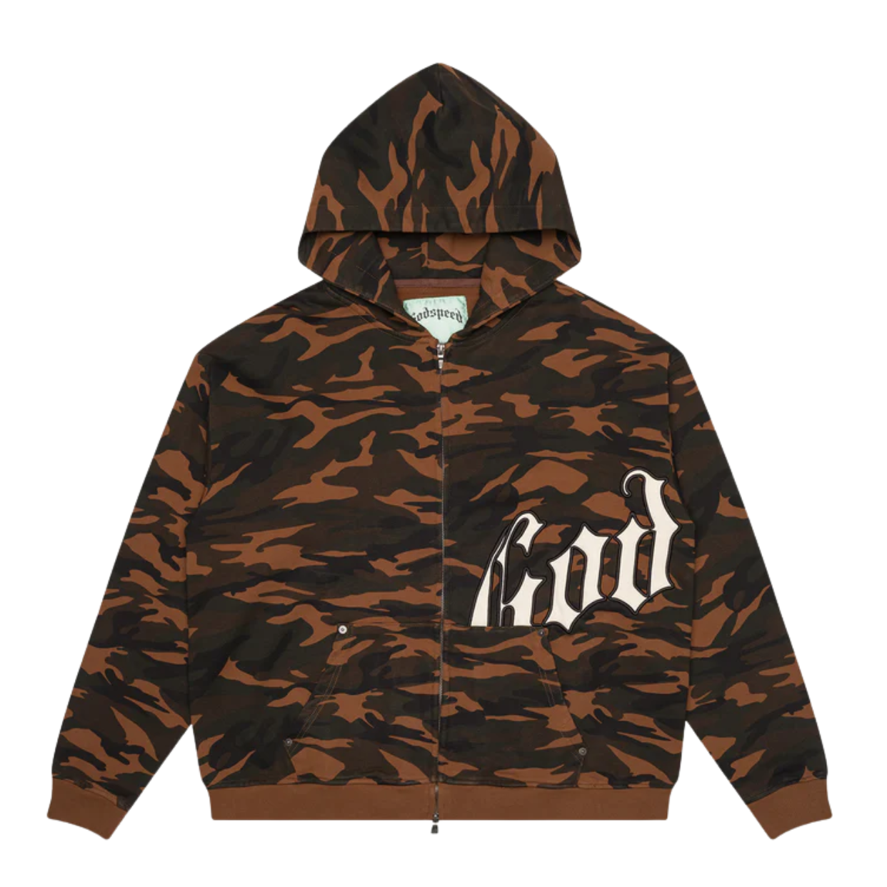 GODSPEED HOODIE 'OG LOGO BROWN CAMO BOOM'