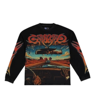 GODSPEED LONGSLEEVE 'ON THE RUN BLACK WASH'
