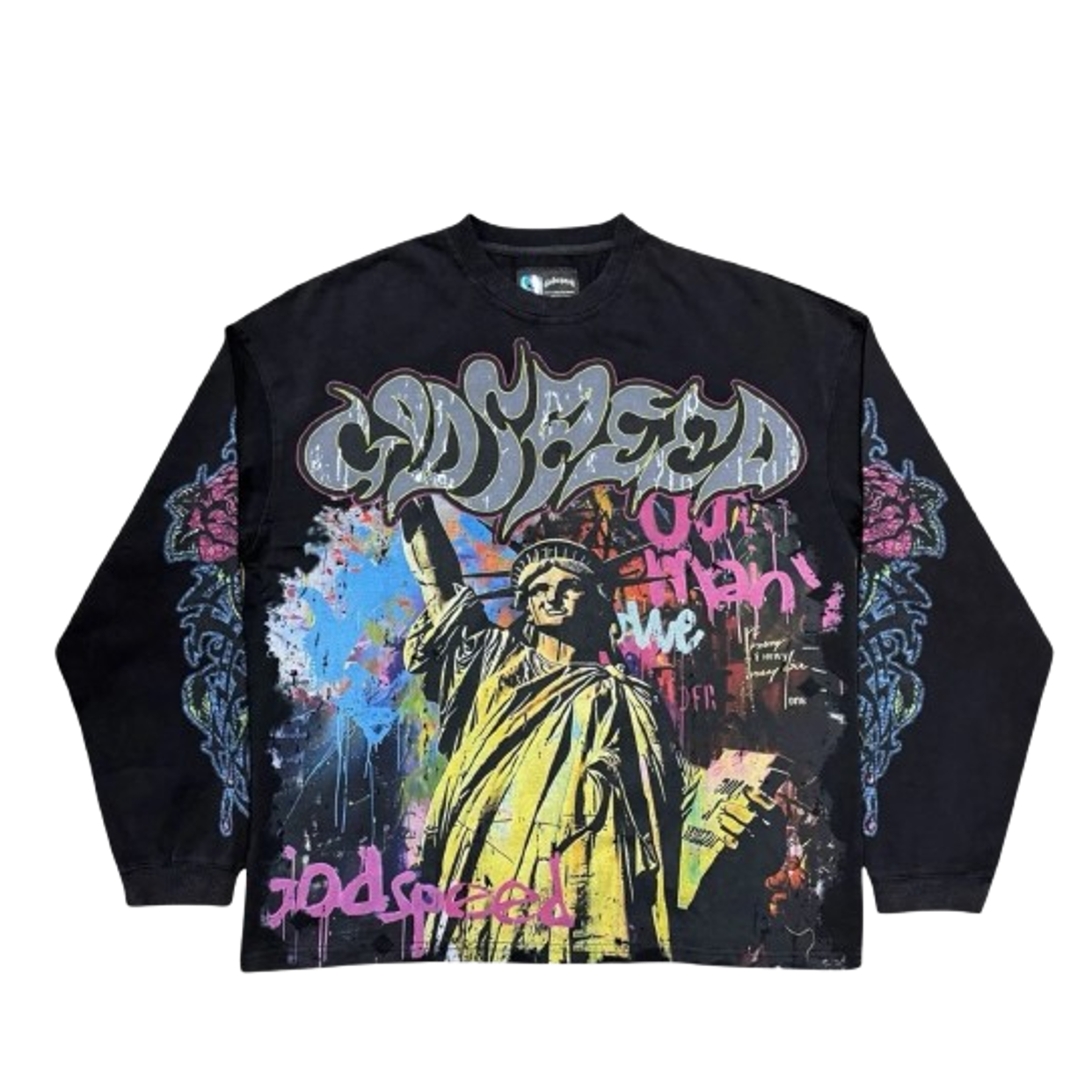 GODSPEED LONGSLEEVE 'VANDAL BLACK WASH'