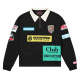 GODSPEED POLO 'QUARTER-ZIP GRC BLACK'