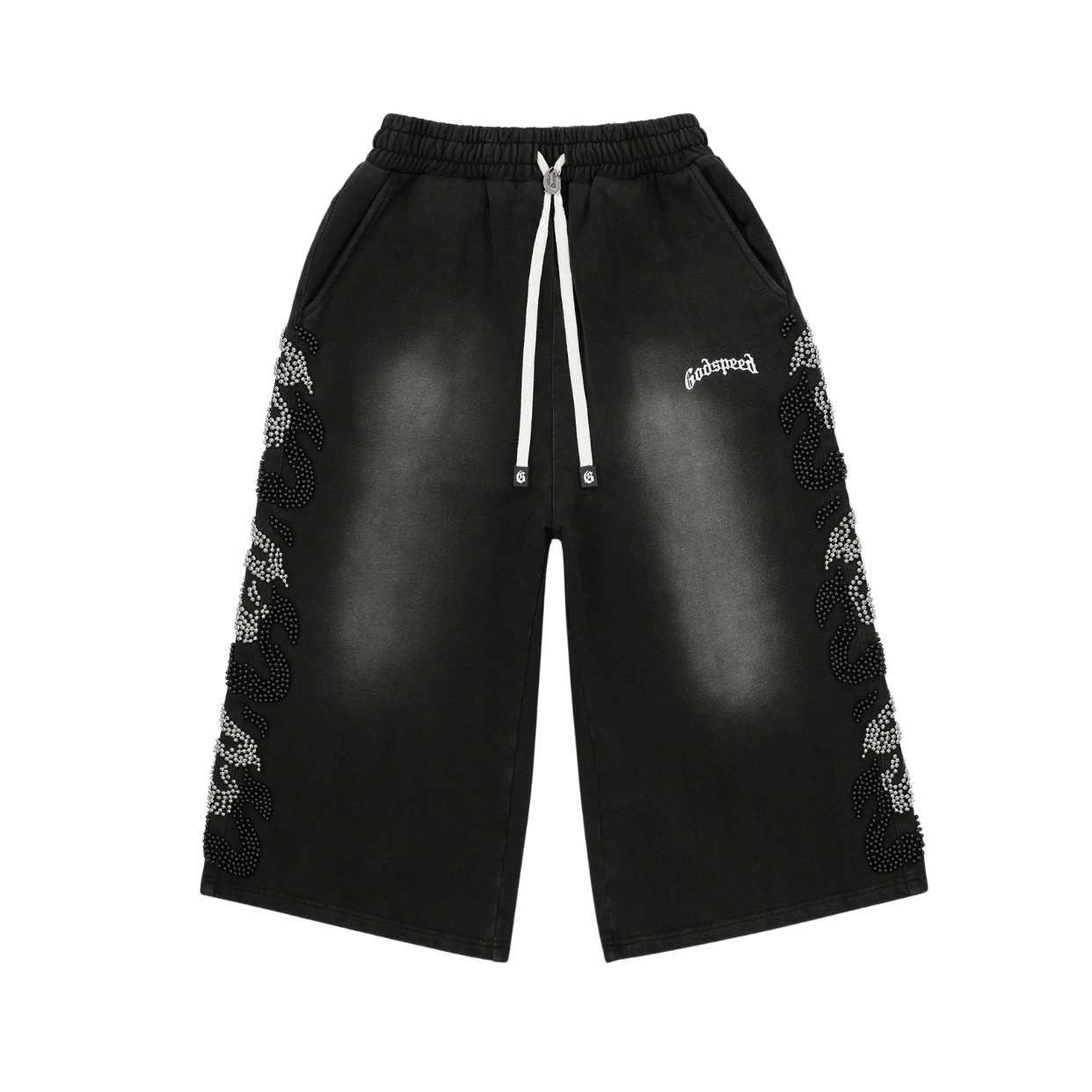 GODSPEED SHORT '3QTR NIOR STUDDED BLACK'