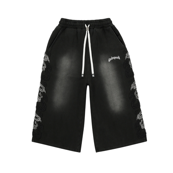 GODSPEED SHORT '3QTR NIOR STUDDED BLACK'