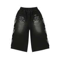 GODSPEED SHORT '3QTR NIOR STUDDED BLACK'