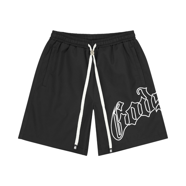 GODSPEED SHORT 'NYLON LOGO OG BLACK WHITE'