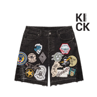 GODSPEED SHORT 'DENIM PATCHWORK BLACK'