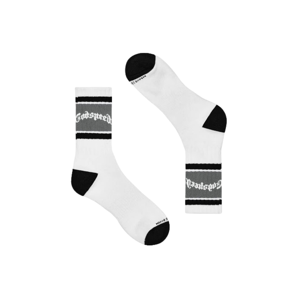 GODSPEED SOCKS 'OG LOGO WHITE GREY'