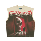 GODSPEED TEE 'SLEEVELESS FATES DOORSTEP BONE'