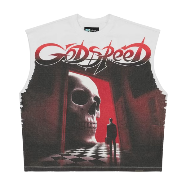 GODSPEED TEE 'SLEEVELESS FATES DOORSTEP WHITE'