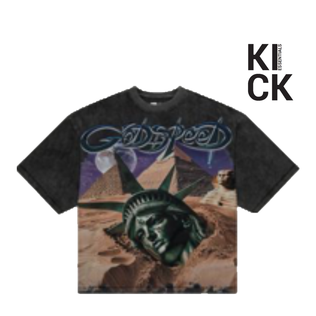 GODSPEED TEE 'MOTHER CAIRO GREY WASH'