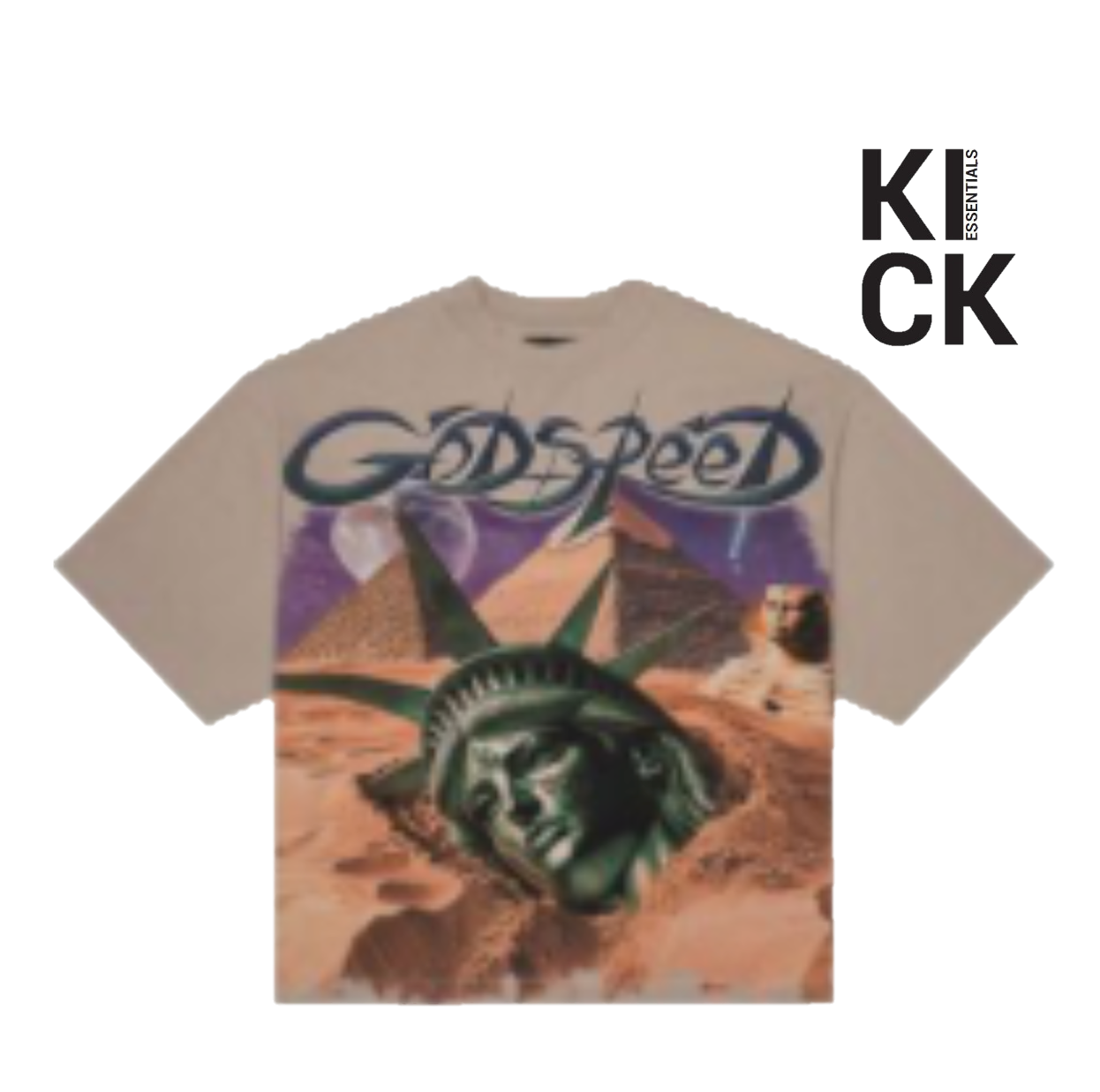 GODSPEED TEE 'MOTHER CAIRO STONE GREY'