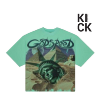 GODSPEED TEE 'MOTHER CAIRO TEAL'