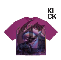 GODSPEED TEE 'MAN IN MIRROR PLUM'