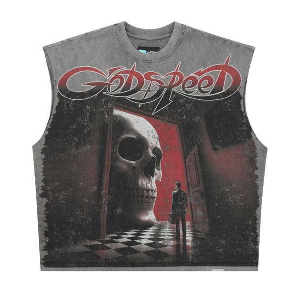 GODSPEED TEE 'SLEEVELESS FATES DOORSTEP GREY WASH'