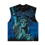 GODSPEED TEE 'SLEEVELESS VOLTAGE BLUE'
