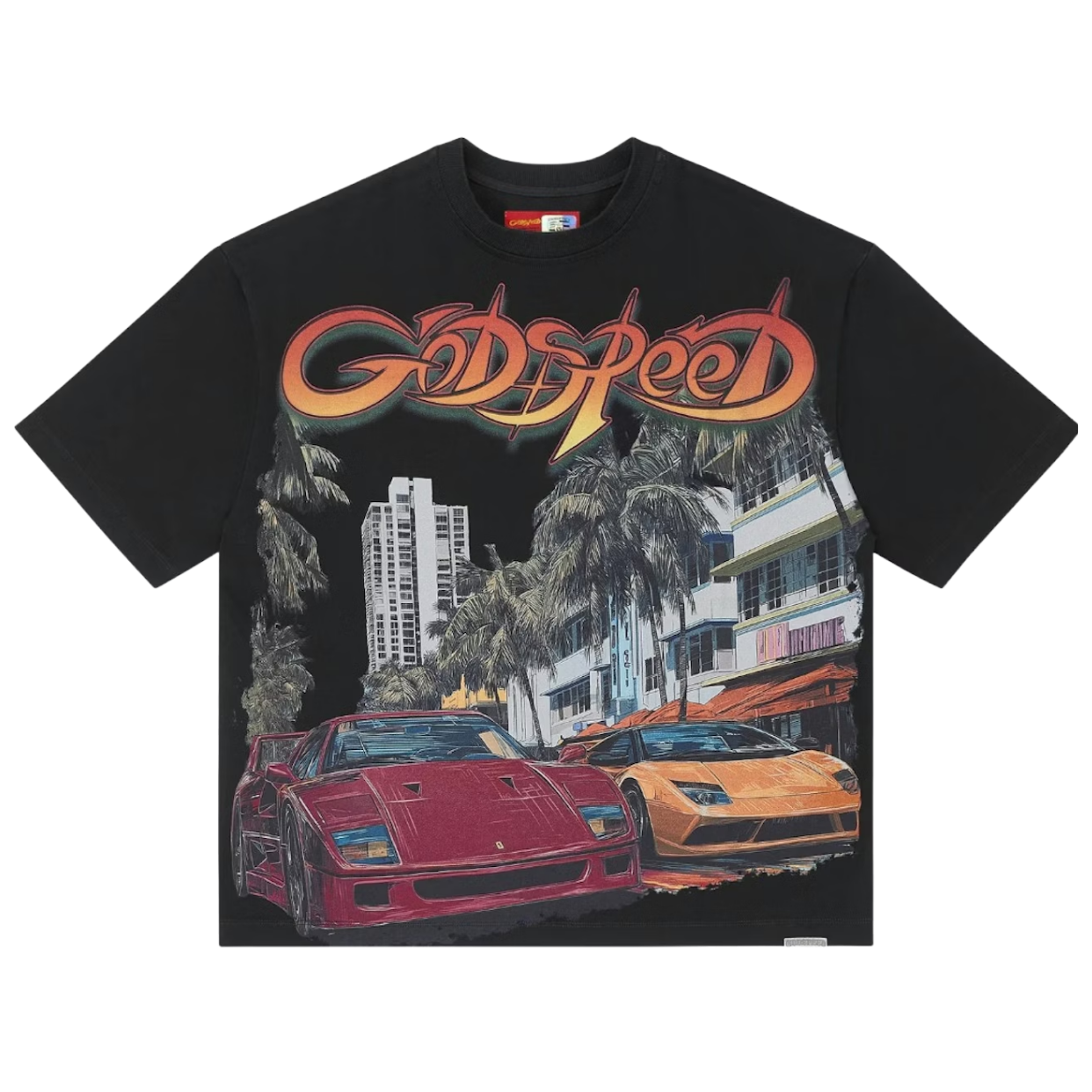 GODSPEED TEE 'SOUTH BEACH DRIVE BLACK'