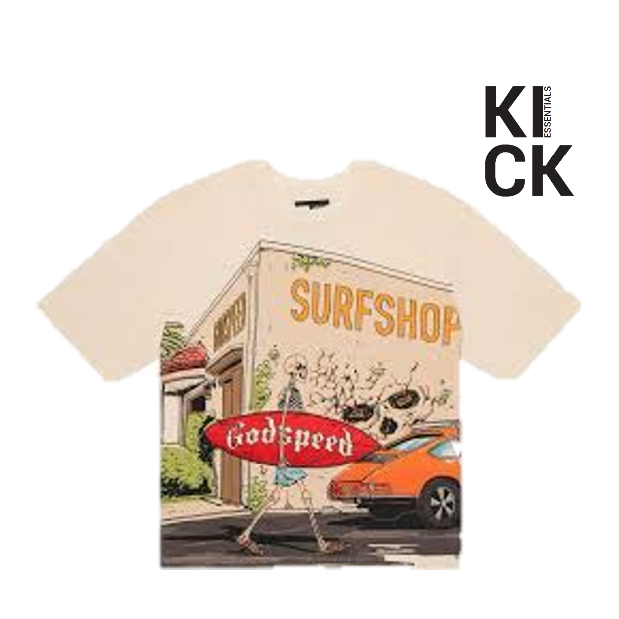 GODSPEED TEE 'SURF SHOP BONE'