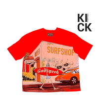 GODSPEED TEE 'SURF SHOP RED'