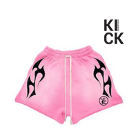 HELLSTAR SHORT 'PINK FLAMES'