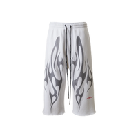 HELLSTAR SHORT 'TRIBAL FLAME 3/4 WHITE'