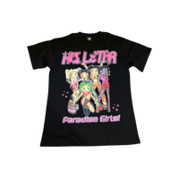 HELLSTAR TEE 'PARADISE GIRLS BLACK'