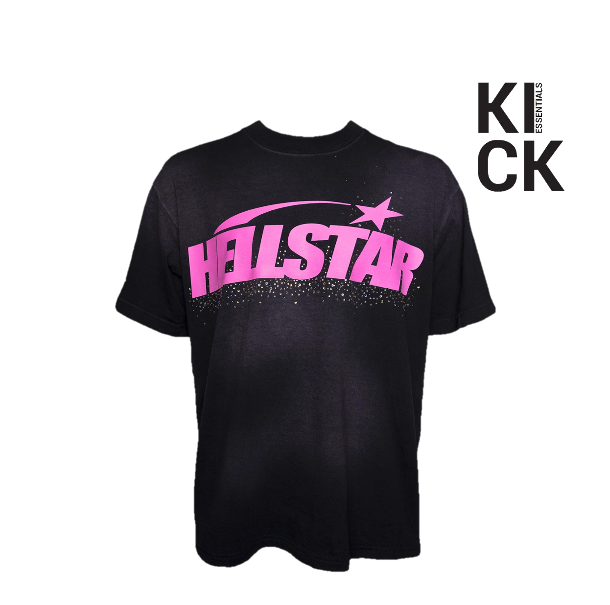 HELLSTAR TEE 'CLASSIC RHINESTONE BLACK PINK'