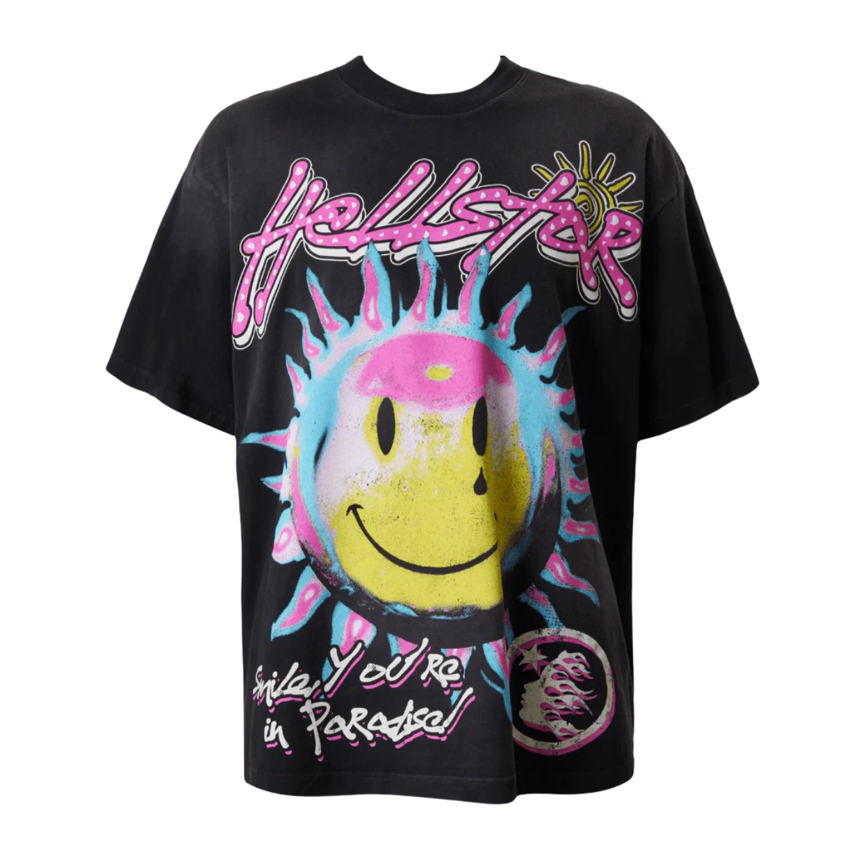 HELLSTAR TEE 'SUN SMILE BLACK'