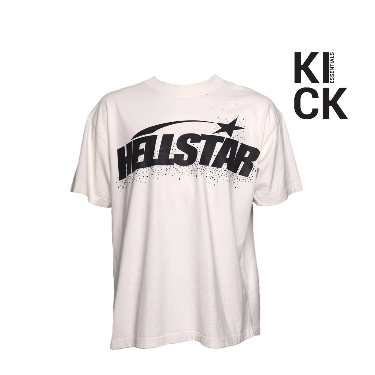 HELLSTAR TEE 'CLASSIC RHINESTONE WHITE'