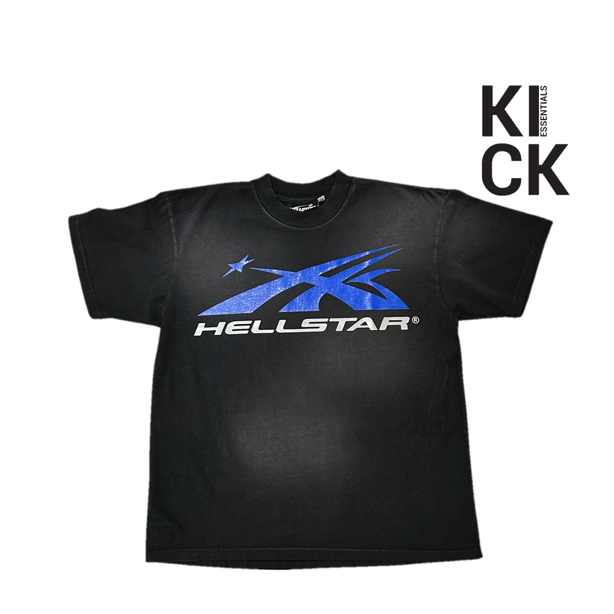 HELLSTAR TEE 'GEL SPORT LOGO BLACK BLUE'