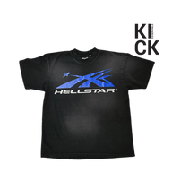 HELLSTAR TEE 'GEL SPORT LOGO BLACK BLUE'