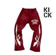 HOLLYWOOD HIDEOUT PANT 'PEP RALLY FLAME MAROON'