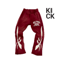 HOLLYWOOD HIDEOUT PANT 'PEP RALLY FLAME MAROON'