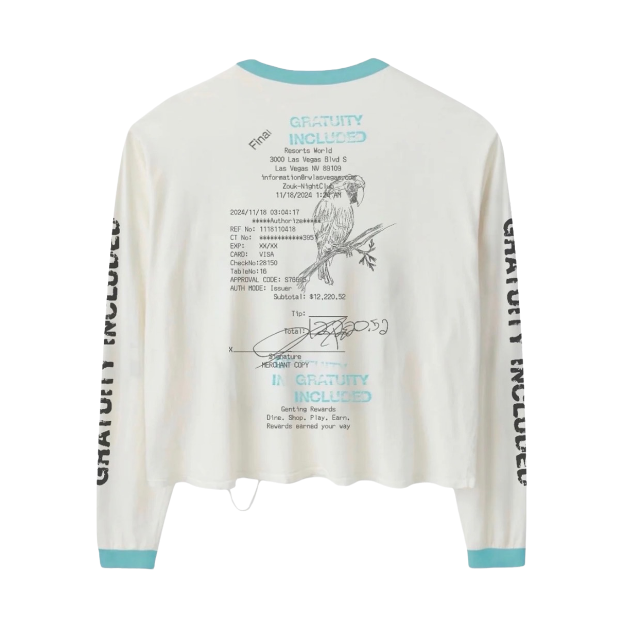 HMDDLA LONGSLEEVE 'WRINGER GRATUITY ADDED'