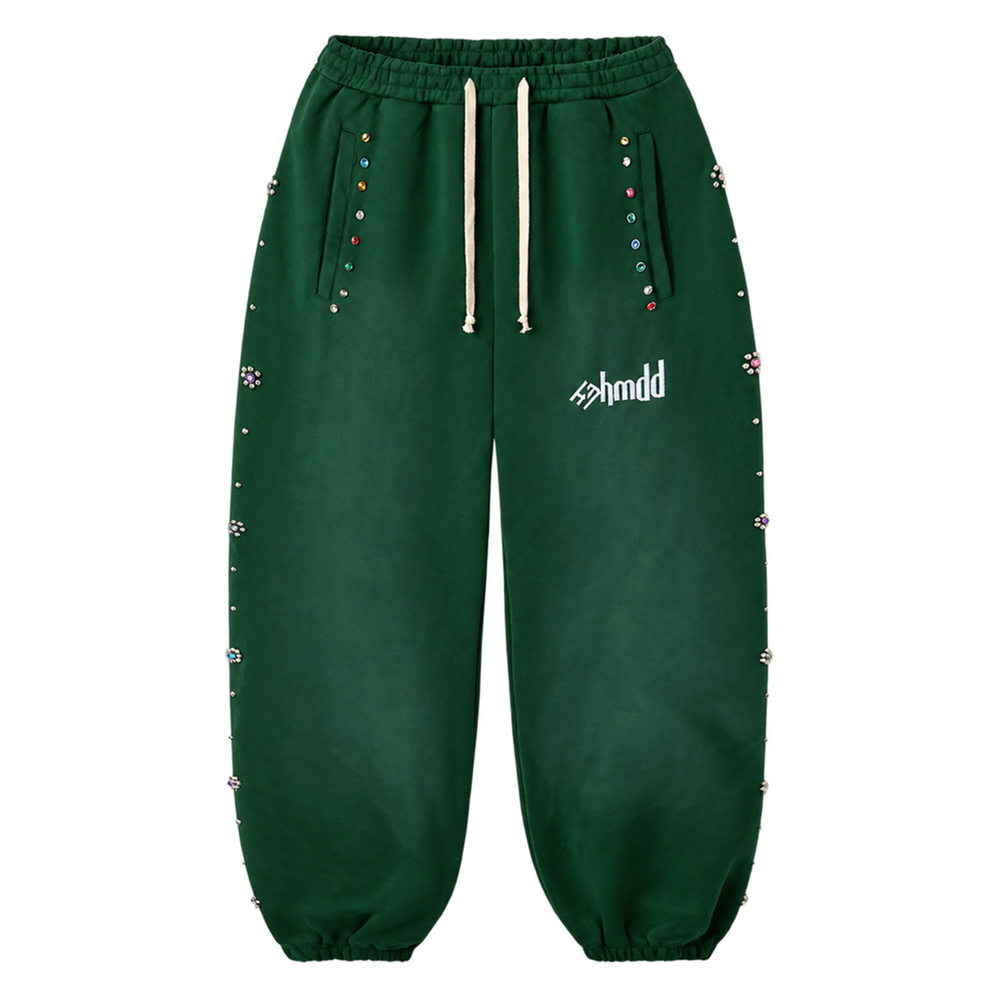 HMDDLA PANT 'GREEN FLOWER'
