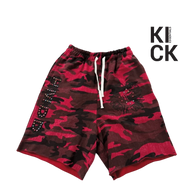 HMDDLA SHORT 'CAMO CHIMSTONE RED'
