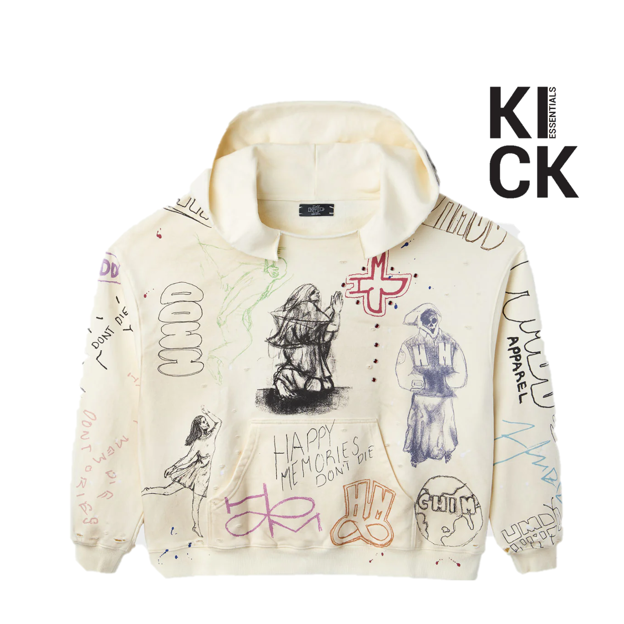 HMDDLA HOODIE 'SKETCH WHITE'